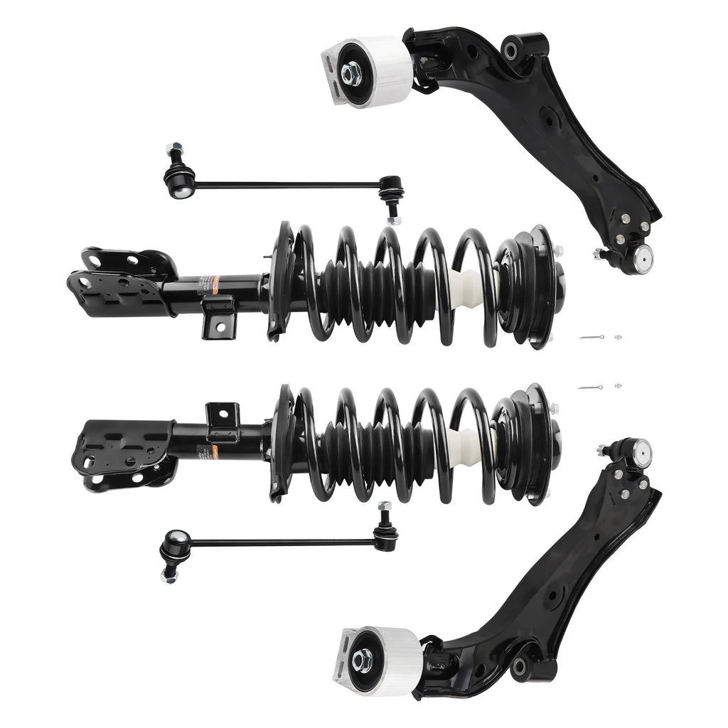 Set of 6 Front Struts Control Arms Sway Bar for GMC Terrain Equinox (2010–2017)