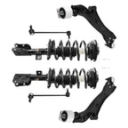 Set of 6 Front Struts Control Arms Sway Bar for GMC Terrain Equinox (2010–2017)