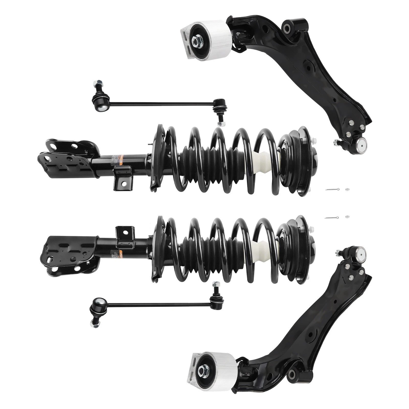Set of 6 Front Struts Control Arms Sway Bar for GMC Terrain Equinox (2010–2017)