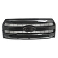 Front Grille for Ford F150 (2015–2017) King Ranch Style Gloss Black
