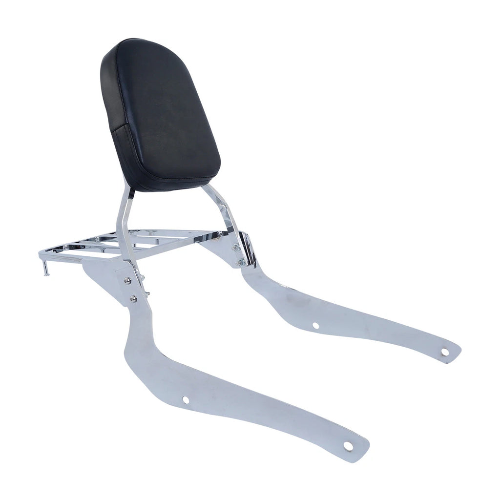Chrome Backrest Sissy Bar Luggage Rack for Suzuki Boulevard C50 (2005–2011)
