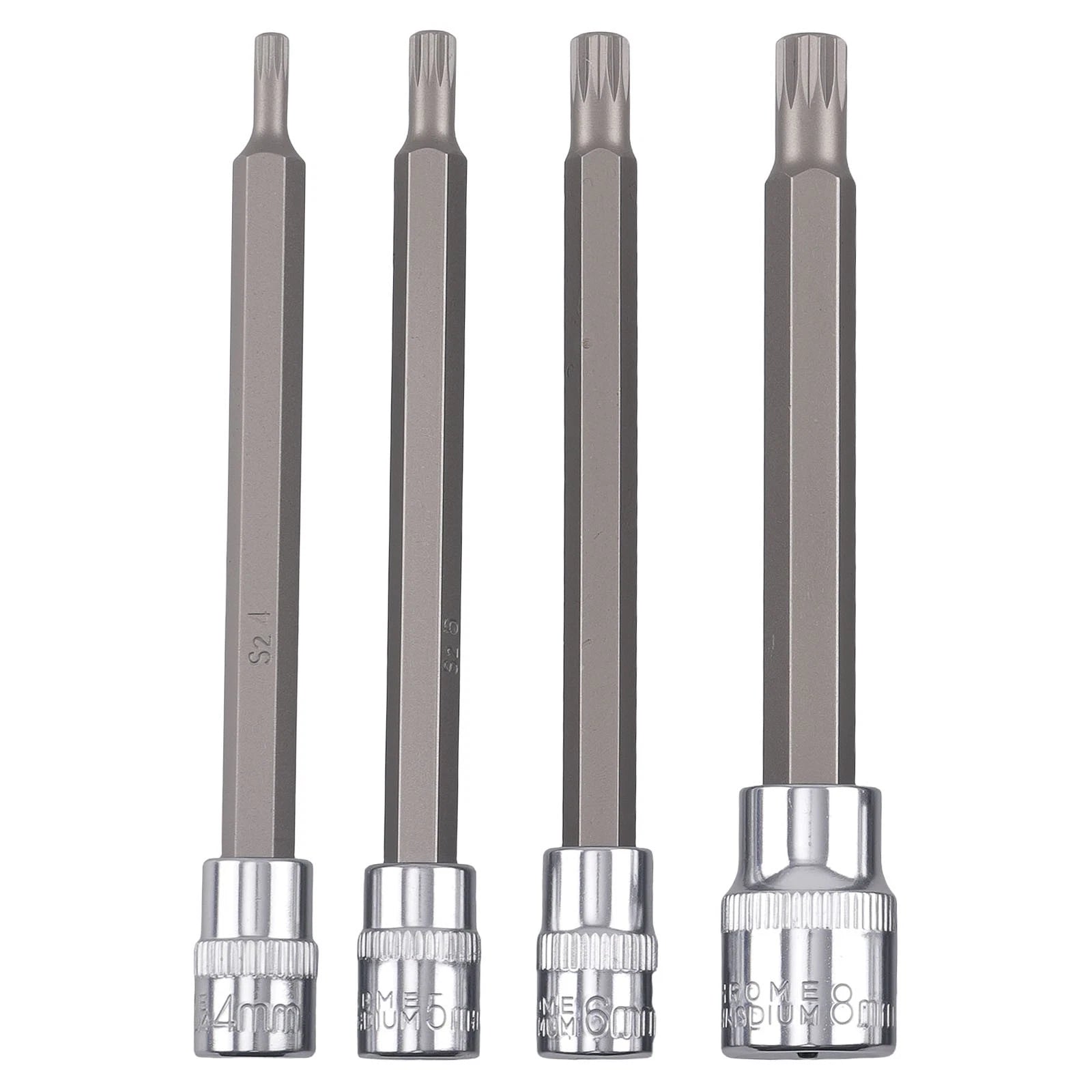 10pc Spline Socket Set for 1/4 3/8 1/2 Drive Metric (2017–2023)