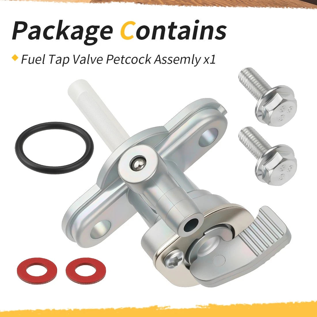 Fuel Valve Petcock for Kawasaki KX60 KX80 KX100 KX125 KX250 KX500 KDX80 KDX175 (1990–2009)