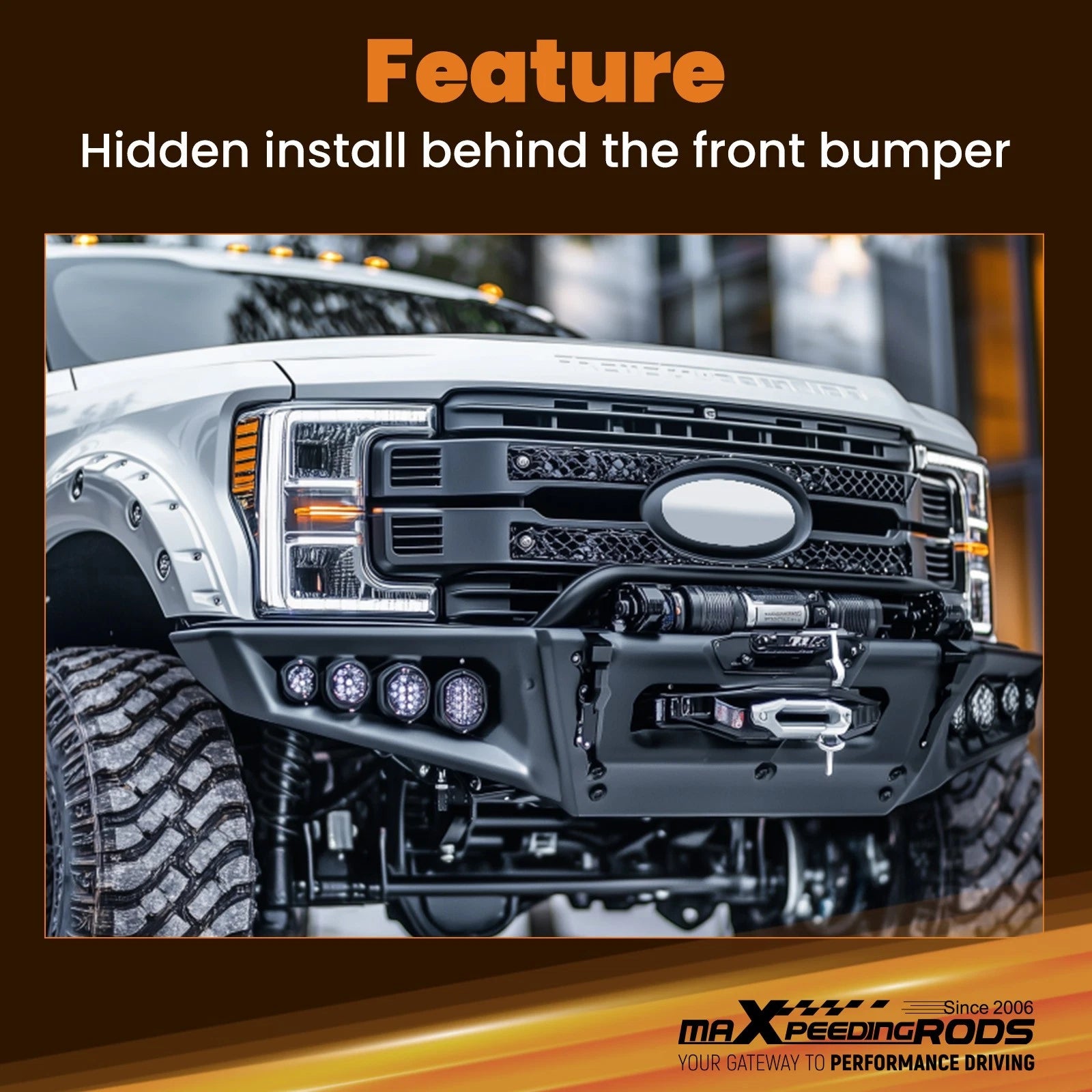 Hidden Winch Mount Plate for Ford F-150 (2009–2014) Heavy Duty Steel