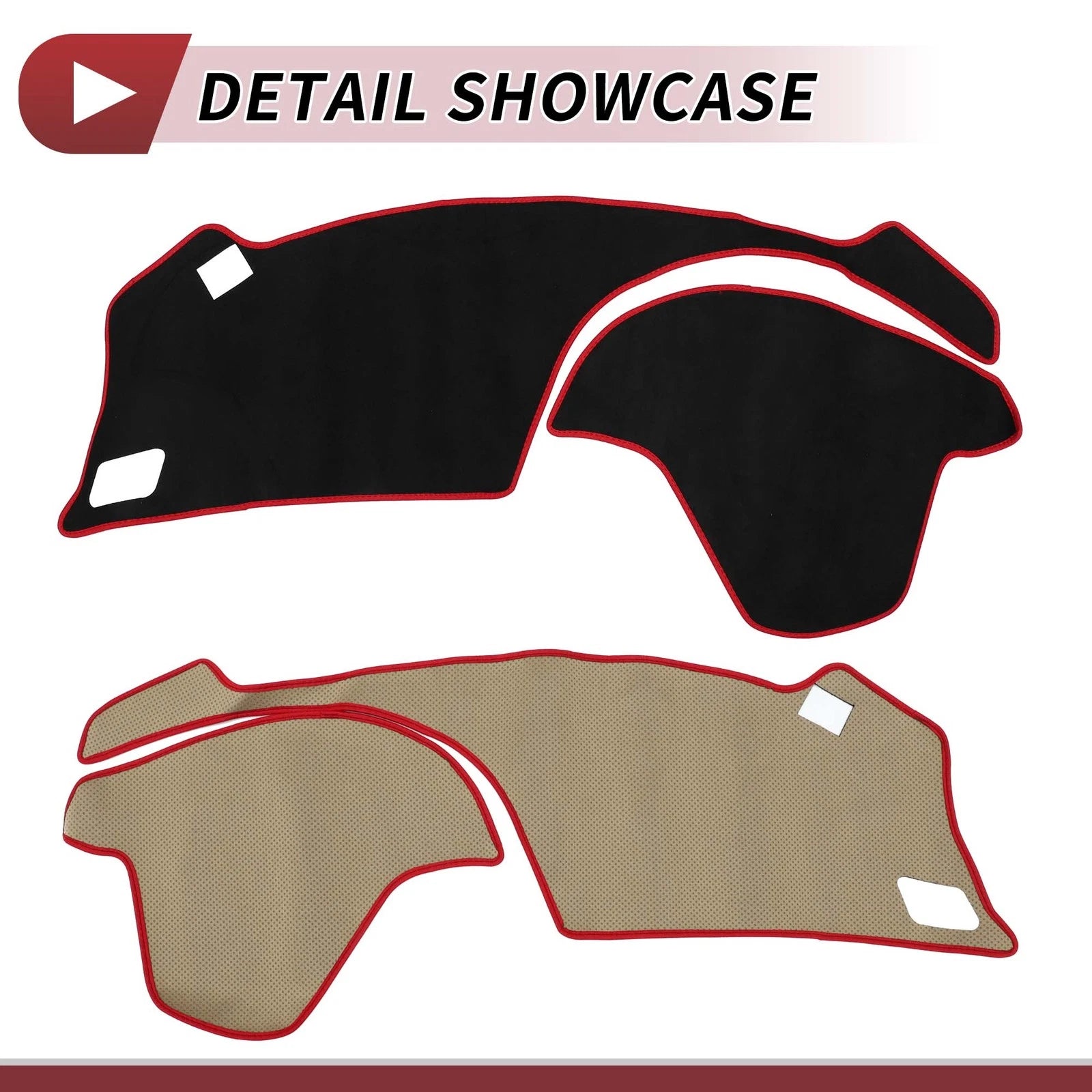 Dashboard Cover Mat for Honda S660 (2015–2023) Sun Protector Black Red