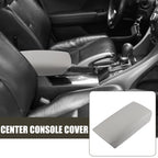 Center Console Lid Armrest Cover for Honda Accord (2003–2007) Faux Leather Gray