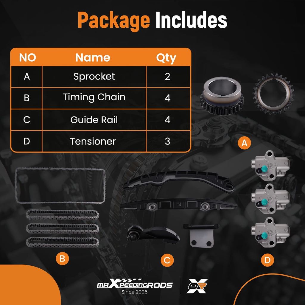 Timing Chain Kit for Nissan Pathfinder Infiniti QX60 (2017–2024)