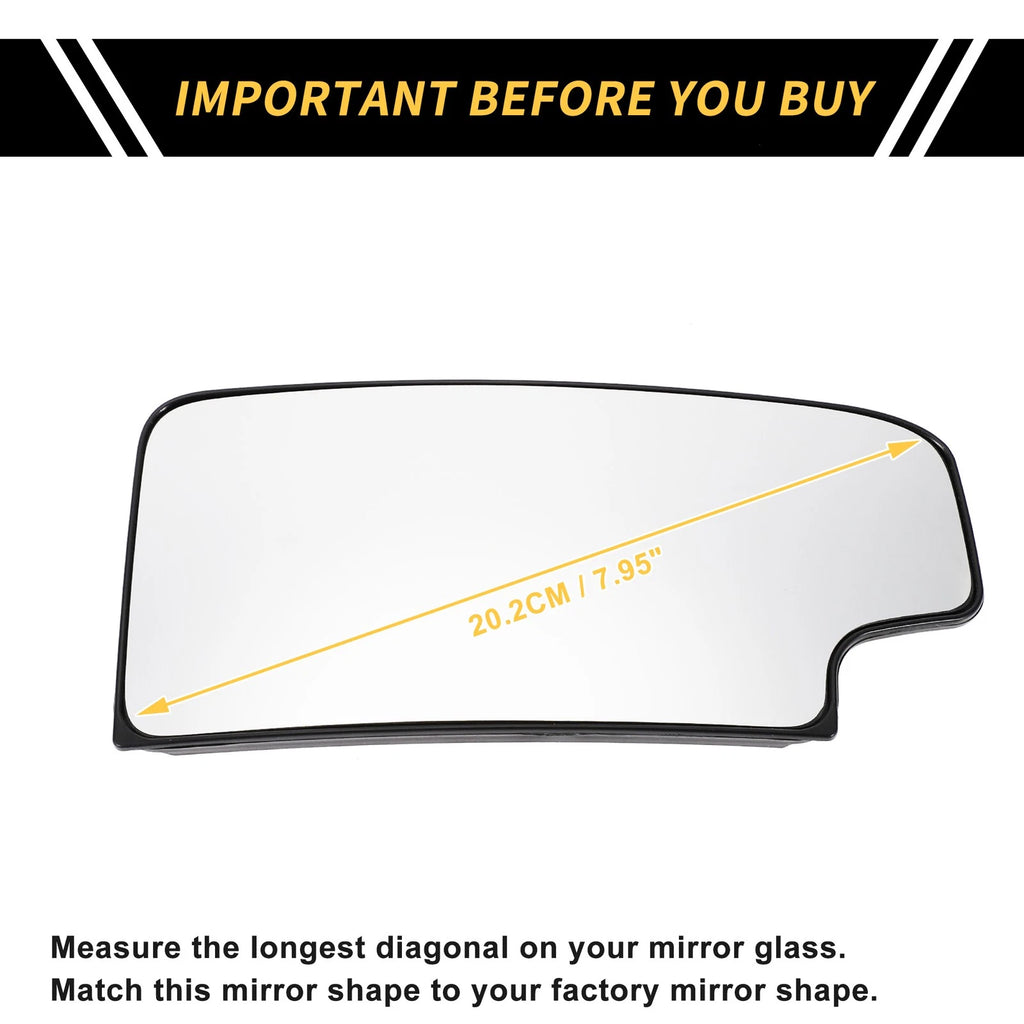 Heated Mirror Glass for Chevrolet Silverado 2500 3500 HD (2007–2019)
