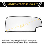 Heated Mirror Glass for Chevrolet Silverado 2500 3500 HD (2007–2019)