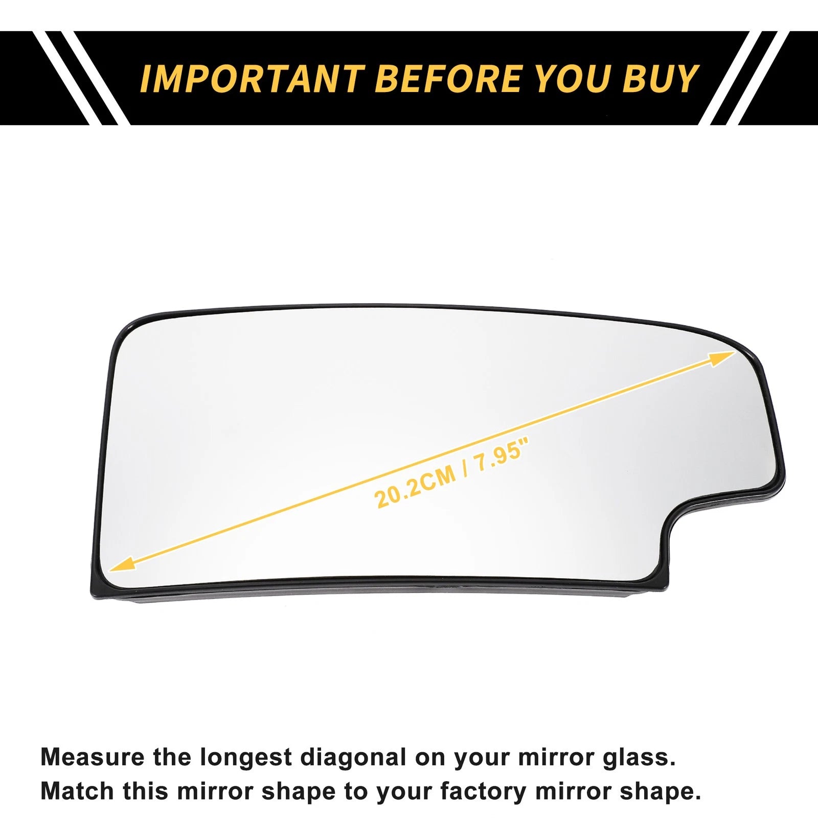 Heated Mirror Glass for Chevrolet Silverado 2500 3500 HD (2007–2019)