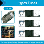 3X 150 AMP Mega Fuse for Dual Battery Mining System (Heavy Duty)