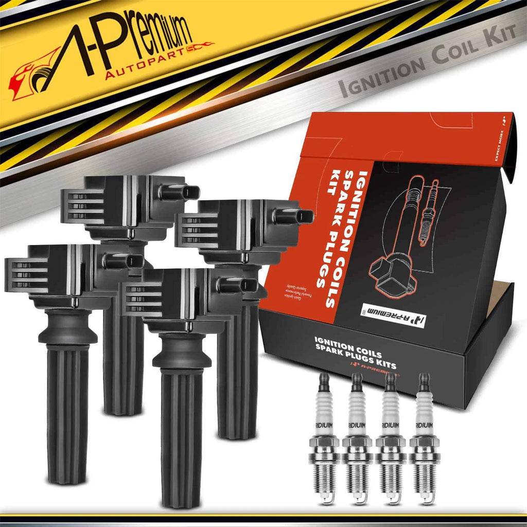 Set of 4 Ignition Coils & Spark Plugs for Ford Explorer 