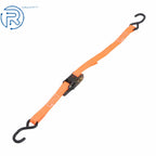 Set of 2 Heavy Duty 1" x 4' Ratchet Tie Down Straps with S Hook