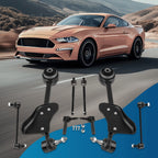 8pc Front Lower Control Arms Tie Rods Sway Bars for Ford Mustang (2015–2019)