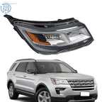 Right Side Headlight for Ford Explorer (2016–2019) Halogen with LED DRL