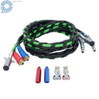 3-in-1 Air Line Hose Wrap Set with Accessories for Semi Truck (15 Feet)