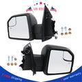 2X Power Heated LED Turn Signal Mirrors for Ford