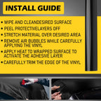 Gloss Black Vinyl Wrap Sticker Decal Sheet Film (Universal)