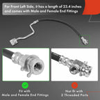 Front Left Brake Hydraulic Hose for Ford F53 (1989–1995)