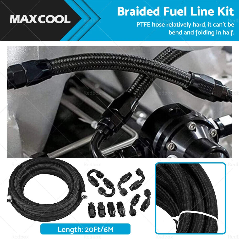 8AN PTFE Fuel Line Hose Kit 20FT for Dodge Avenger (2008–2014)