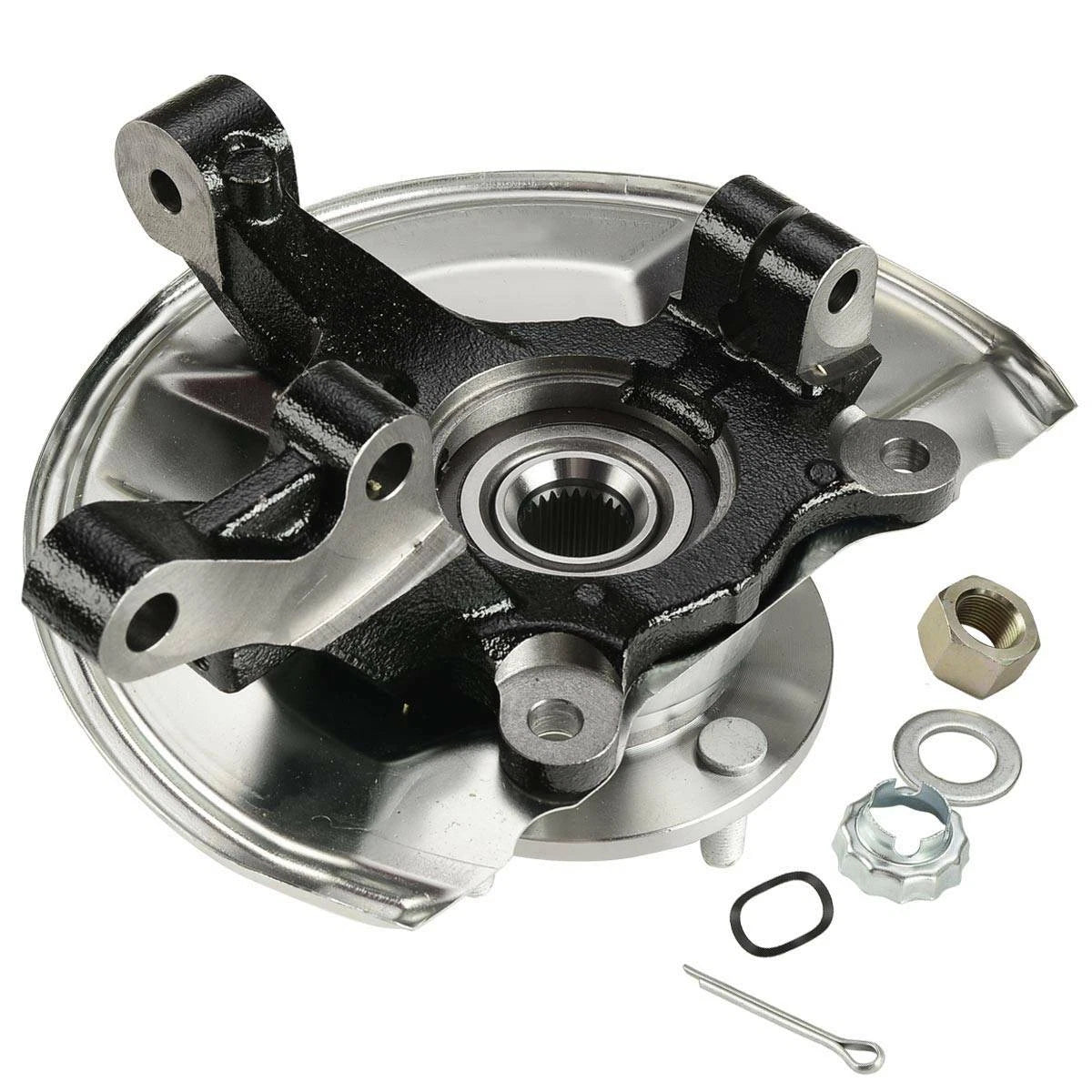 Front Steering Knuckle & Hub Bearing Pair for Jeep Compass (2007-2017)