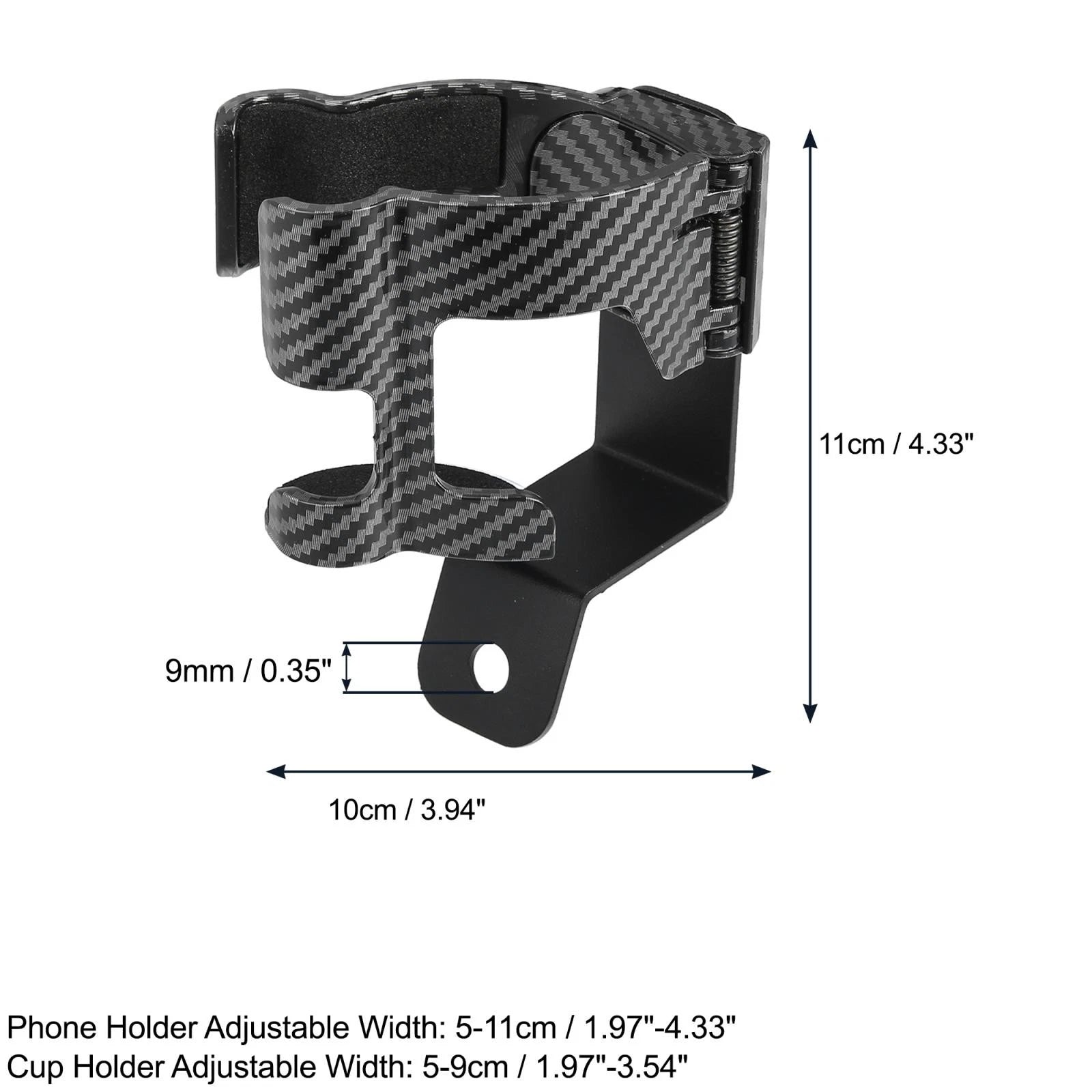 Cup Mount Holder for Suzuki Jimny (2019–2021) Carbon Fiber Pattern 743151281279