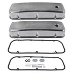 Finned Valve Covers for Chevy Big Block 427 454 502 (Fits 1965–2002)