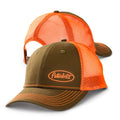 Snapback Trucker Cap for Peterbilt Motors Trucks (Neon Orange & Brown)