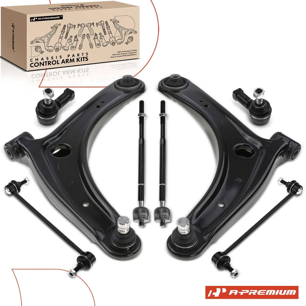 8x Front Control Arm with Ball Joint Sway Bar for Mitsubishi Outlander 