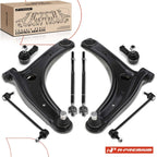 8x Front Control Arm with Ball Joint Sway Bar for Mitsubishi Outlander 