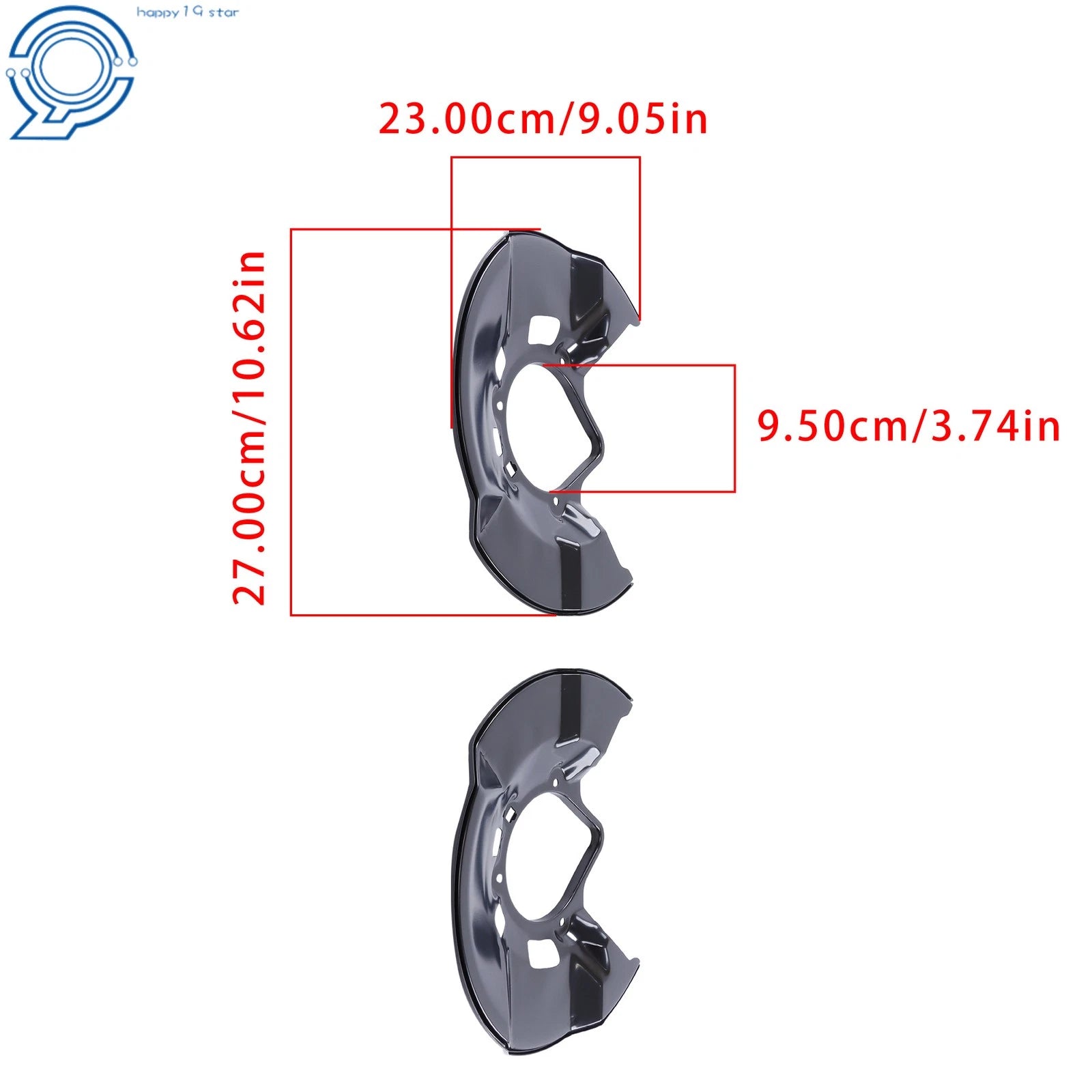 2Pcs Brake Dust Shields for Honda Civic (2012–2015)