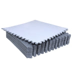 12X Interlocking EVA Foam Gym Floor Mats 24x24 - Gray
