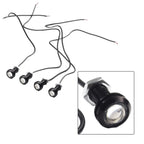 4X Marine Grade Blue LED Boat Lights Waterproof Outrigger Spreader