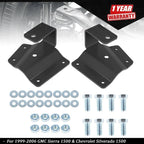 2" Rear Axle Drop Hangers for Chevy GMC 1500 Pickup 2WD (1999–2006)