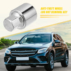 Set of 4 Wheel Lock Lug Nuts with Protector Socket for Mercedes Benz 