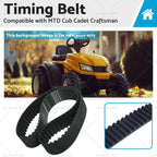 Timing Belt for MTD Cub Cadet Craftsman Riding Lawn Mowers (954-04167)