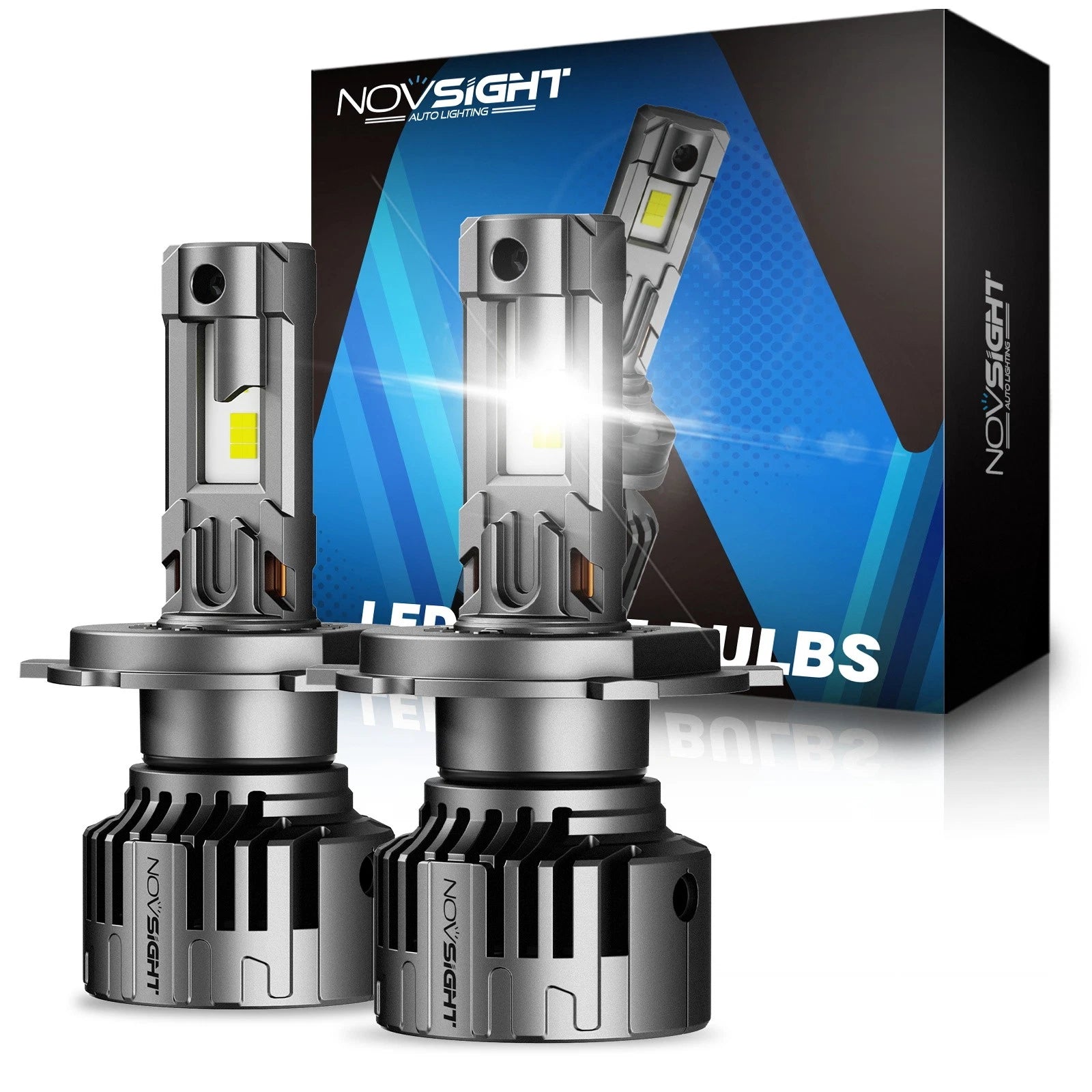 2X NOVSIGHT 9003 H4 LED Headlight Bulbs 28000LM 6500K High Low Beam Kit