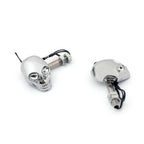 LED Skull Head Turn Signal Indicator Blinker for Motorcycle (12V)