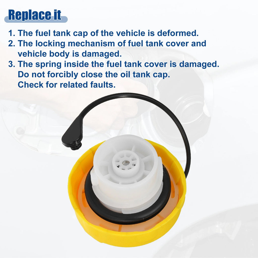 Gas Fuel Tank Cap for Dodge Ram Promaster (2014–2016) Yellow