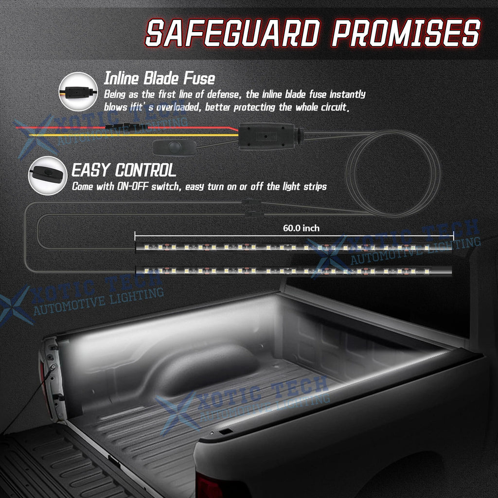 LED Pickup Truck Cargo Bed Light Strip Kit for Dodge Ram 1500 2500 (2009-2018)