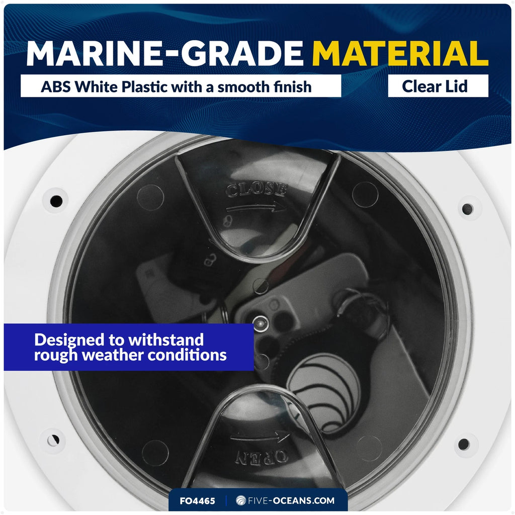 6" Round Inspection Deck Plate for Marine Access Hatch (Boat)