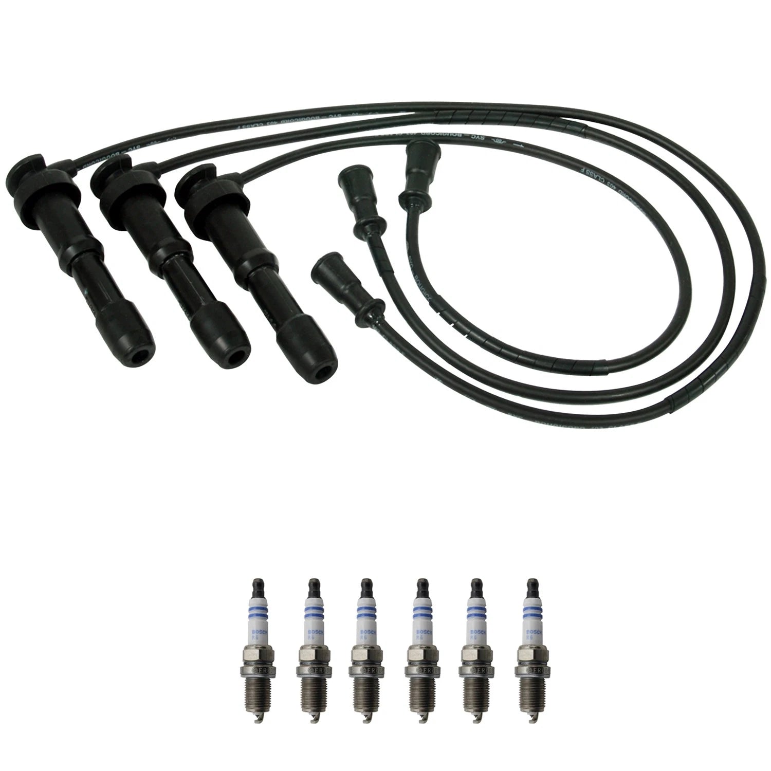 NGK Wire Set & Bosch 6 Double Platinum Spark Plugs for Sedona XG350 (2002–2006)