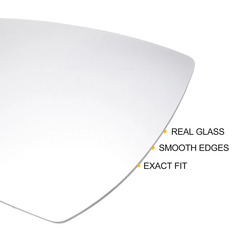 Left Side Heated White Mirror Glass for Hyundai Tucson (2016–2019)