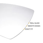 Left Side Heated White Mirror Glass for Hyundai Tucson (2016–2019)