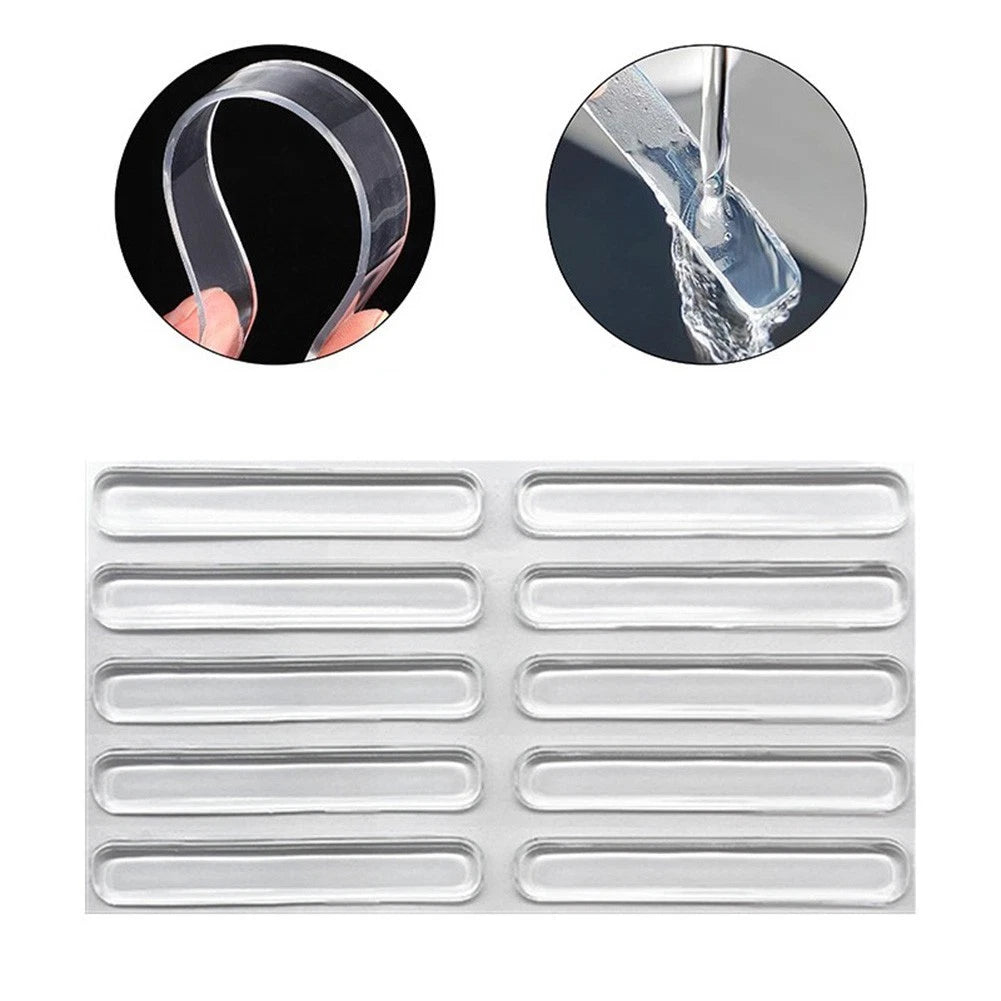 50 Pcs ABS Transparent Bumper Strips for Furniture Use