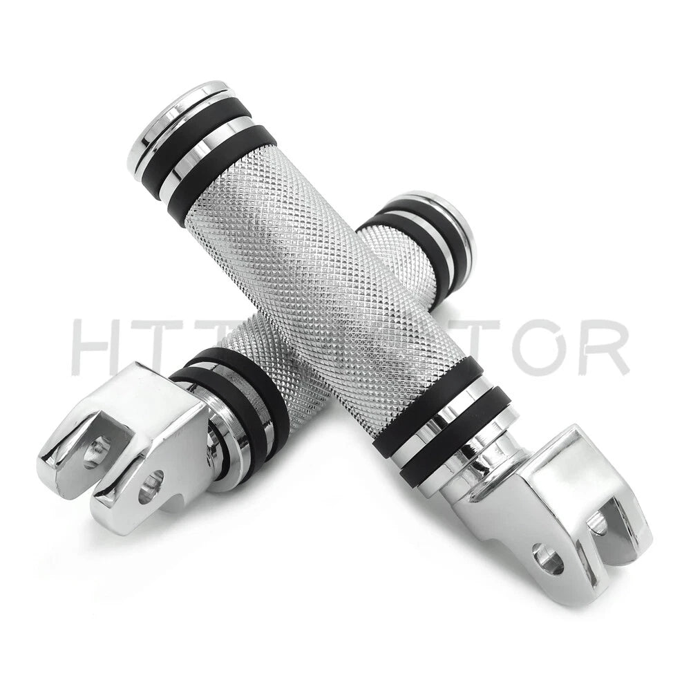 Diamond Chrome Footpegs for Yamaha V-Star 1100 650 Custom Stryker V-Max Virago (1999–2019)