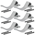 Set of 6 Easy-Off Aluminum Tarp Stops with 12 Clevis Pins for Tarp Use