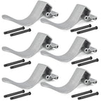 Set of 6 Easy-Off Aluminum Tarp Stops with 12 Clevis Pins for Tarp Use