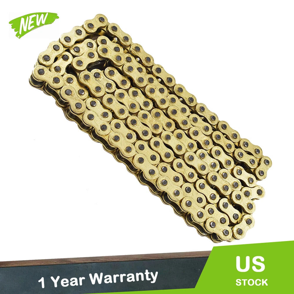 Heavy Duty O-Ring Drive Chain for Motorcycle (530 Pitch, Gold Color)