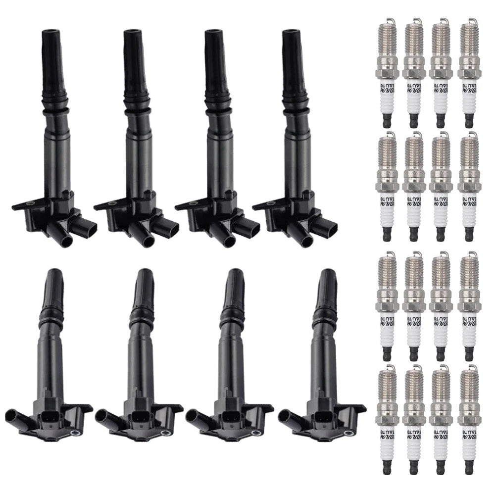 8X Ignition Coils + 16 Iridium Spark Plugs for Ford F-150 (2010–2014) UF631 UF639